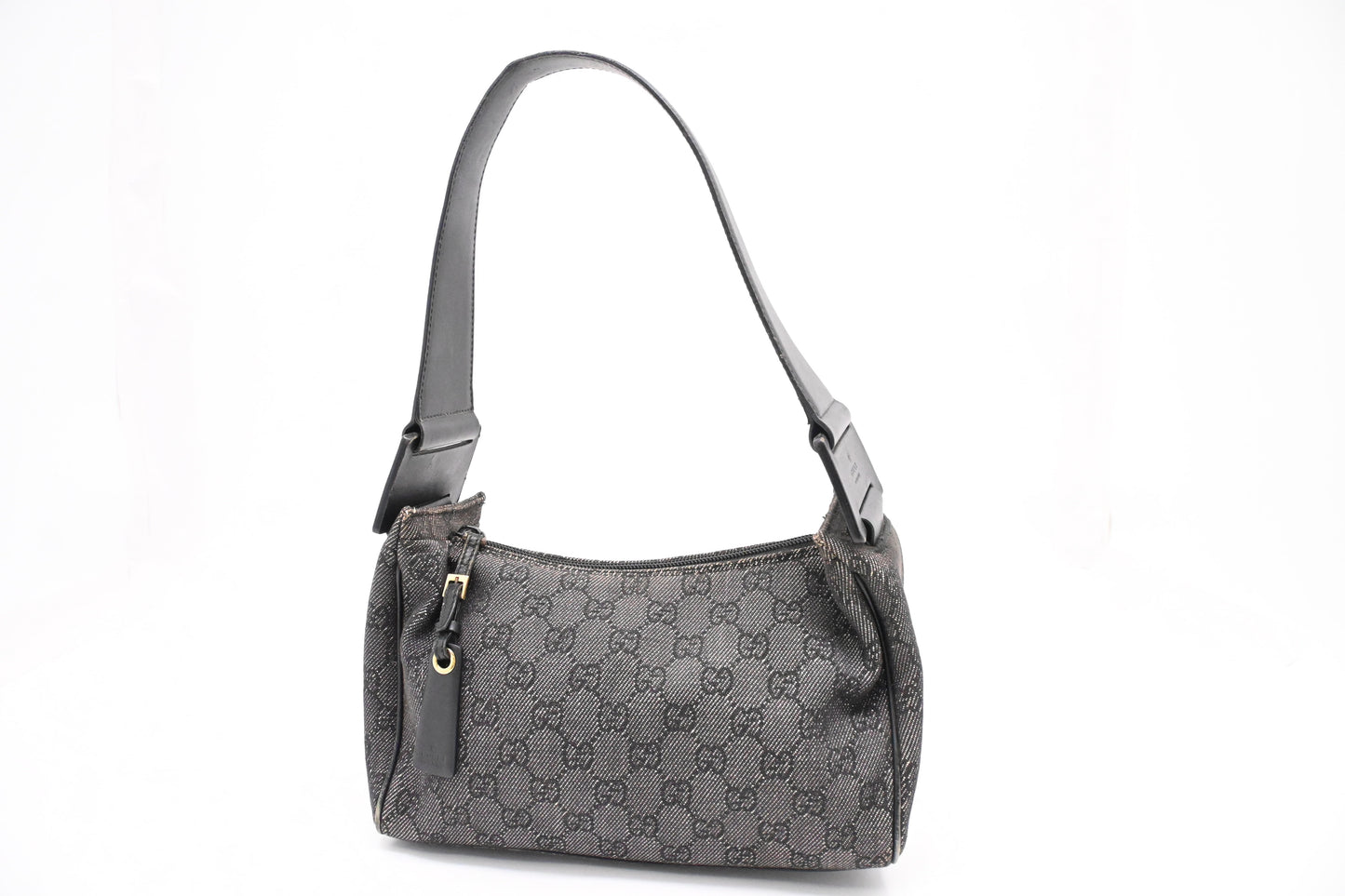 Gucci Shoulder Bag in Black and White GG Canvas