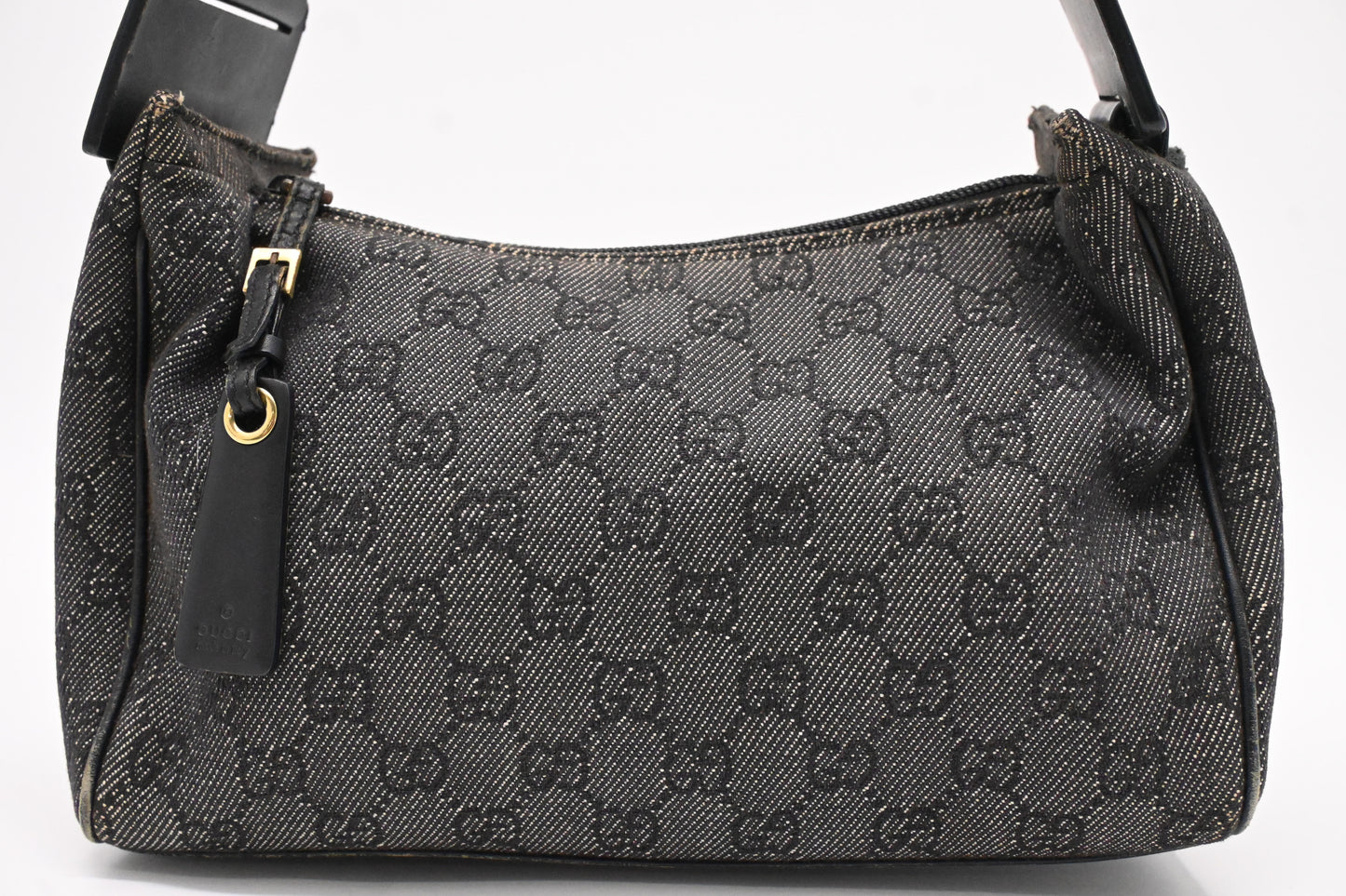 Gucci Shoulder Bag in Black and White GG Canvas