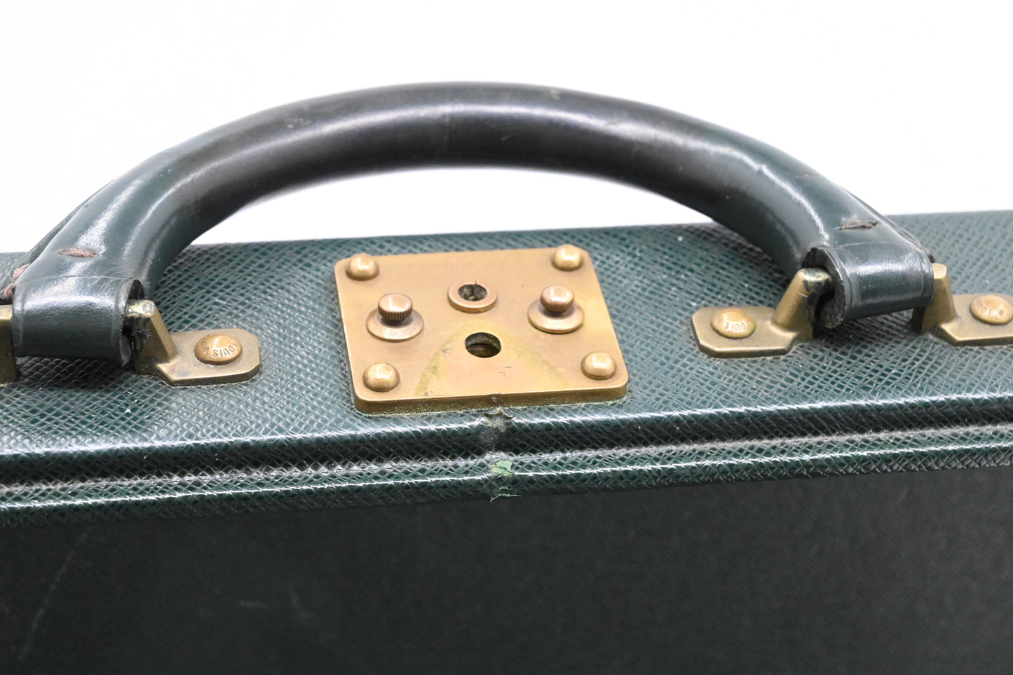 Louis Vuitton Briefcase in Green Taiga Leather