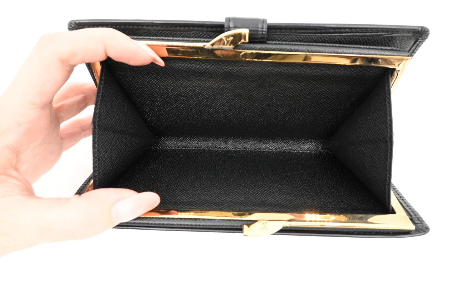Louis Vuitton Viennois Long Wallet in Black Epi Leather