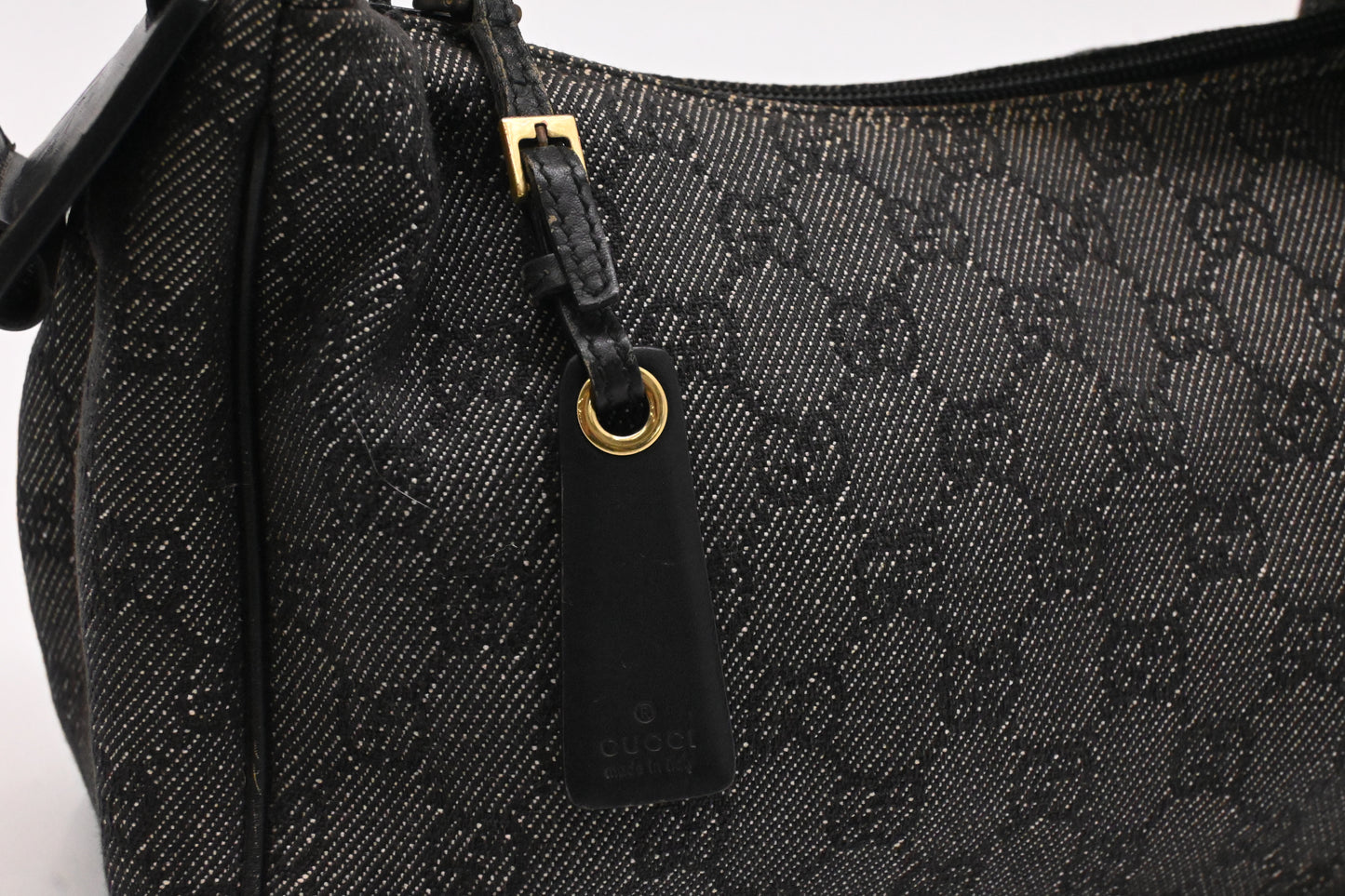 Gucci Shoulder Bag in Black and White GG Canvas