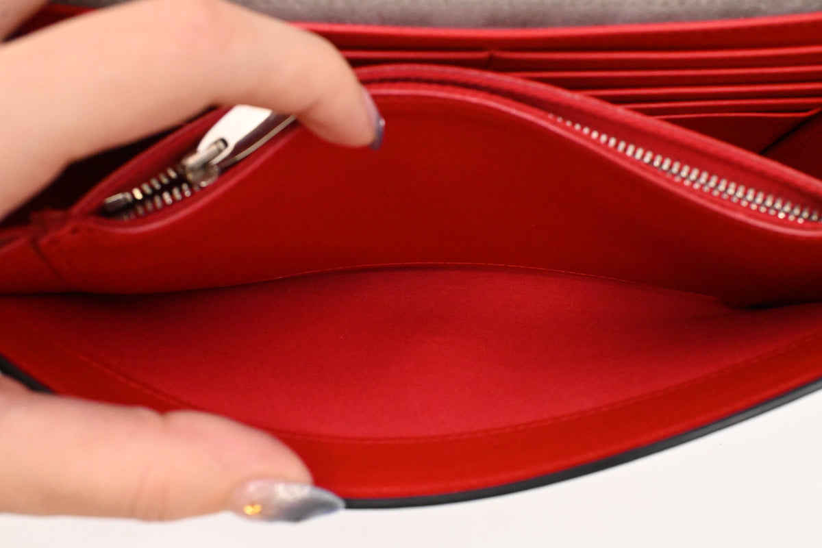 Louboutin Paloma Clutch on Chain in Iridescent Calfskin Leather