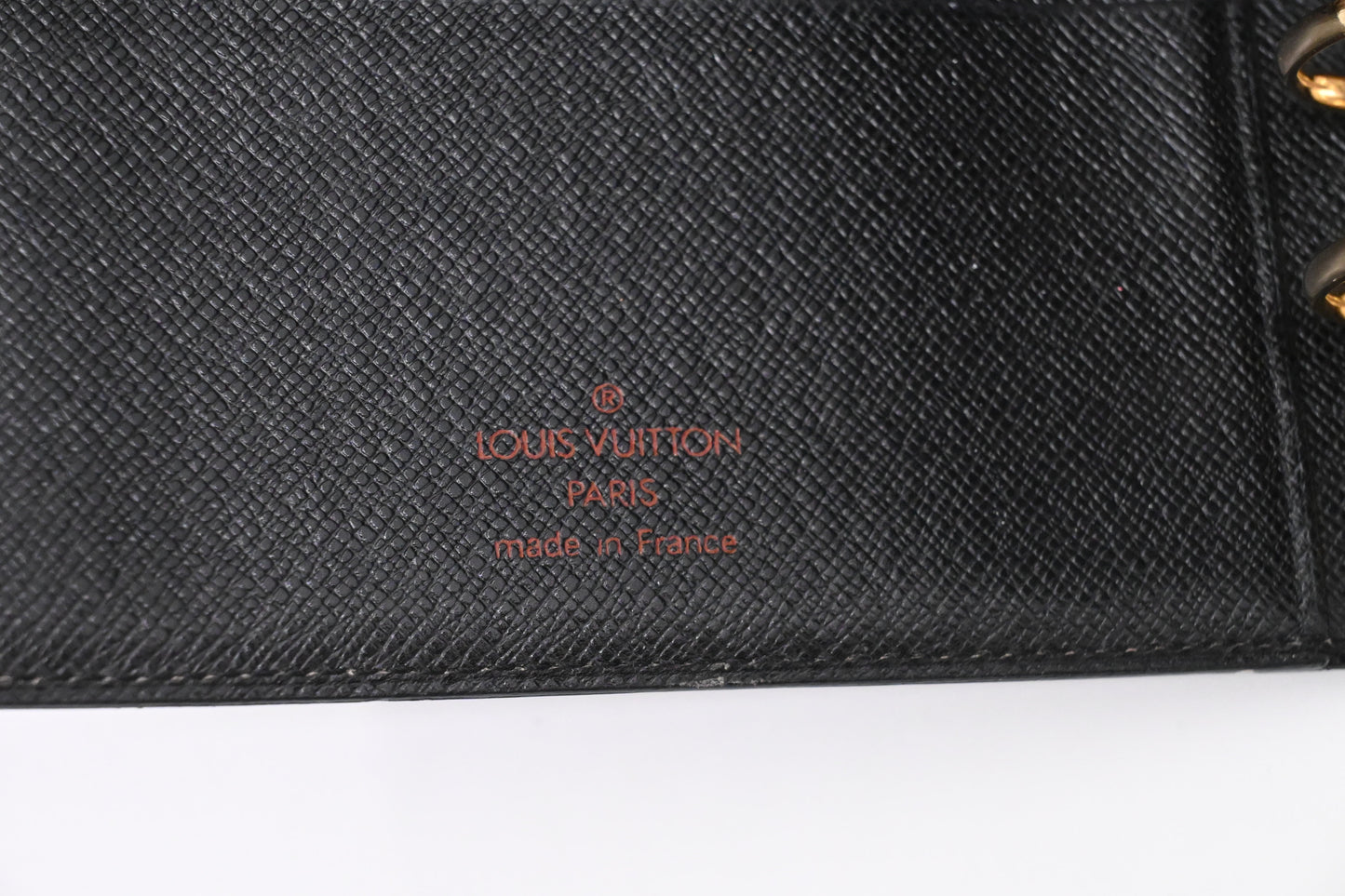 Louis Vuitton Agenda MM in Black Epi Leather