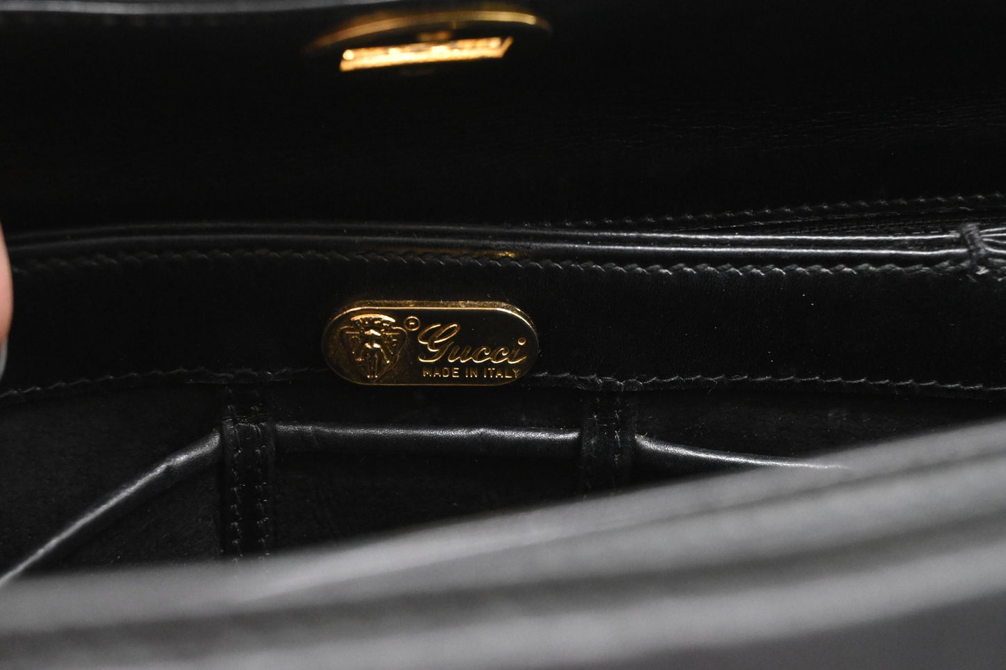 Gucci Handbag in Black Leather