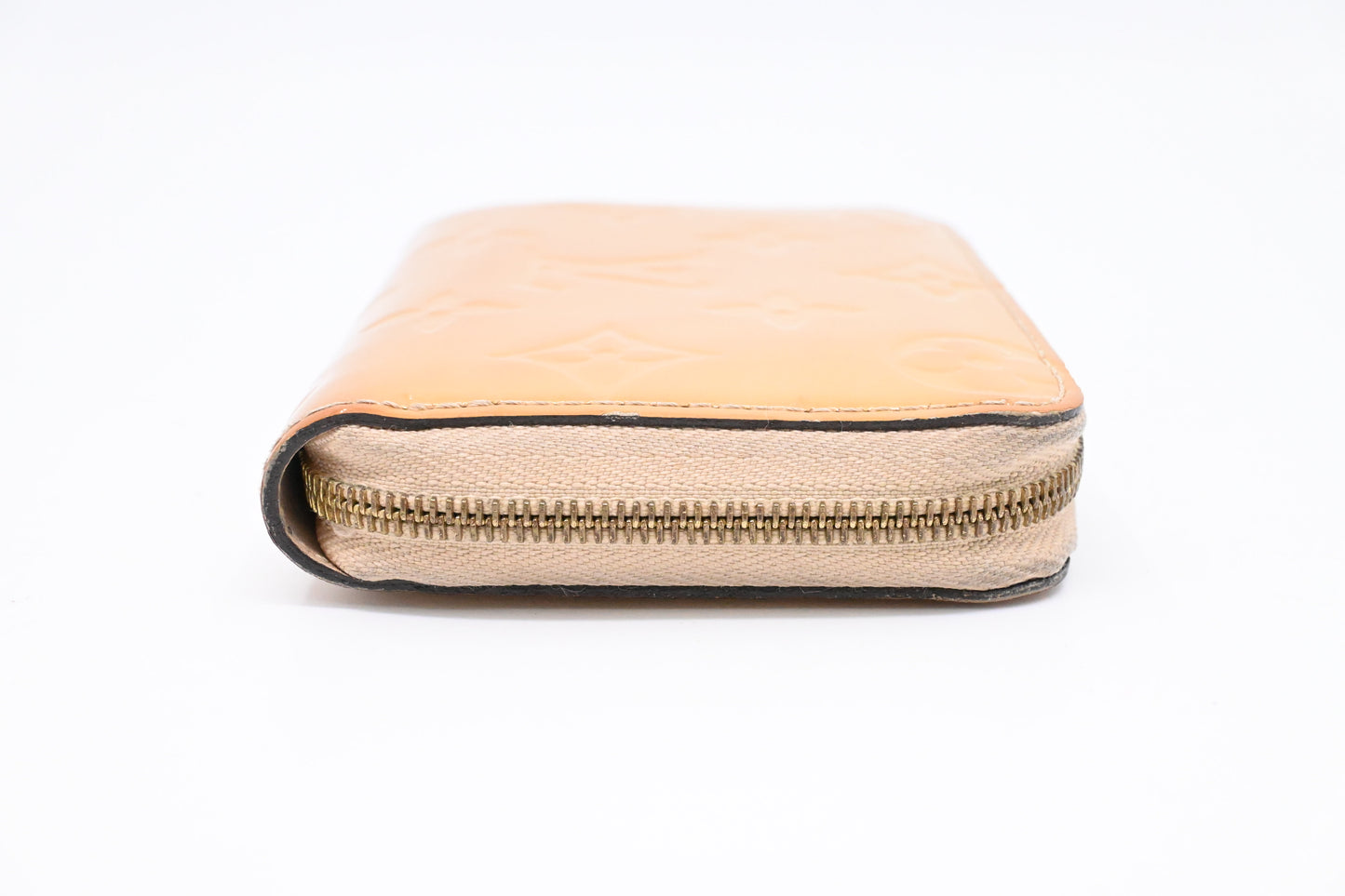 Louis Vuitton Zippy Compact Wallet in Beige Vernis Leather