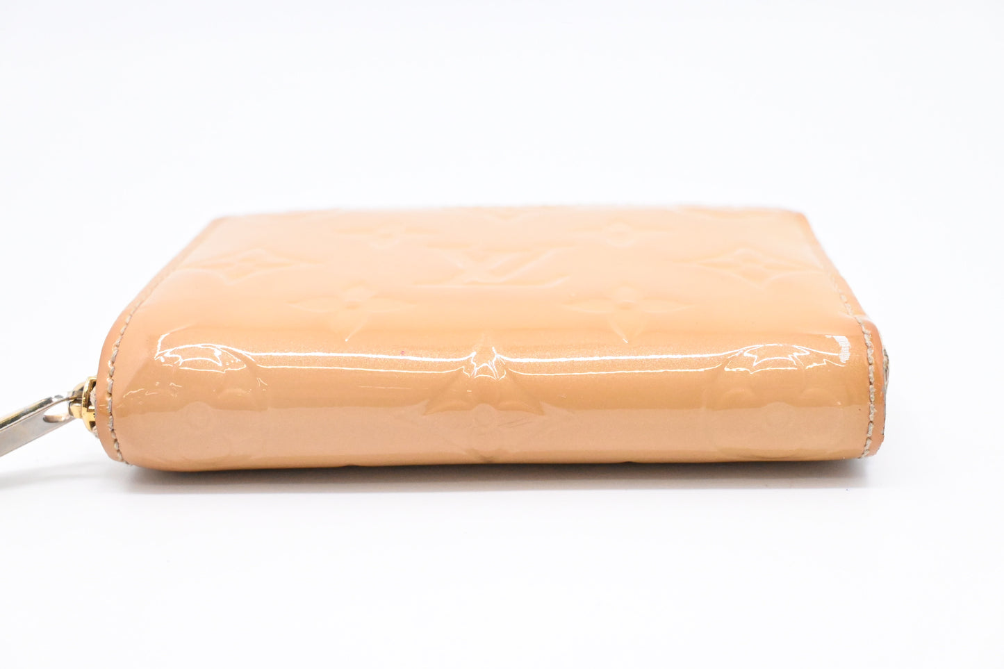 Louis Vuitton Zippy Compact Wallet in Beige Vernis Leather