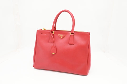 Prada Large Galleria in Red Saffiano Leather