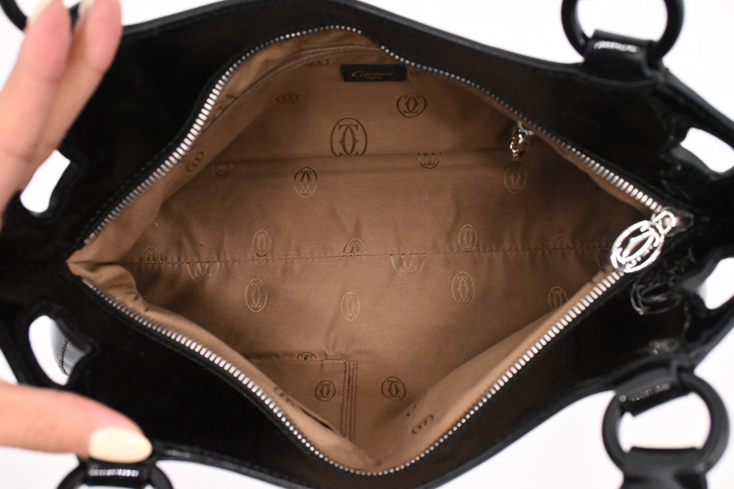 Cartier Marcello in Black Patent Leather