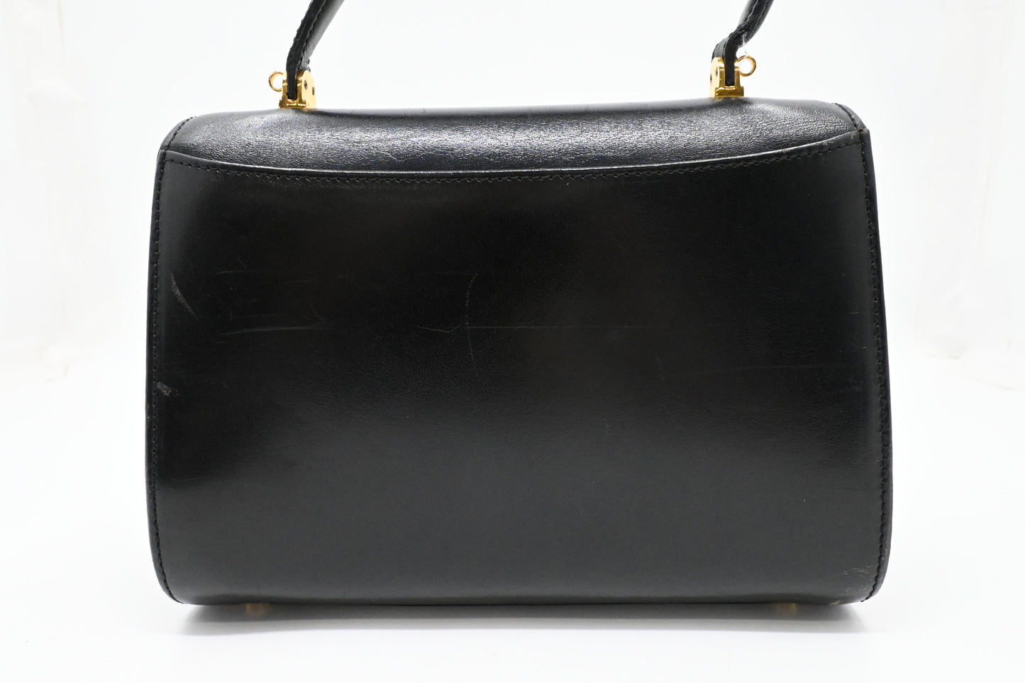 Bally Top Handle Handbag in Black Leather