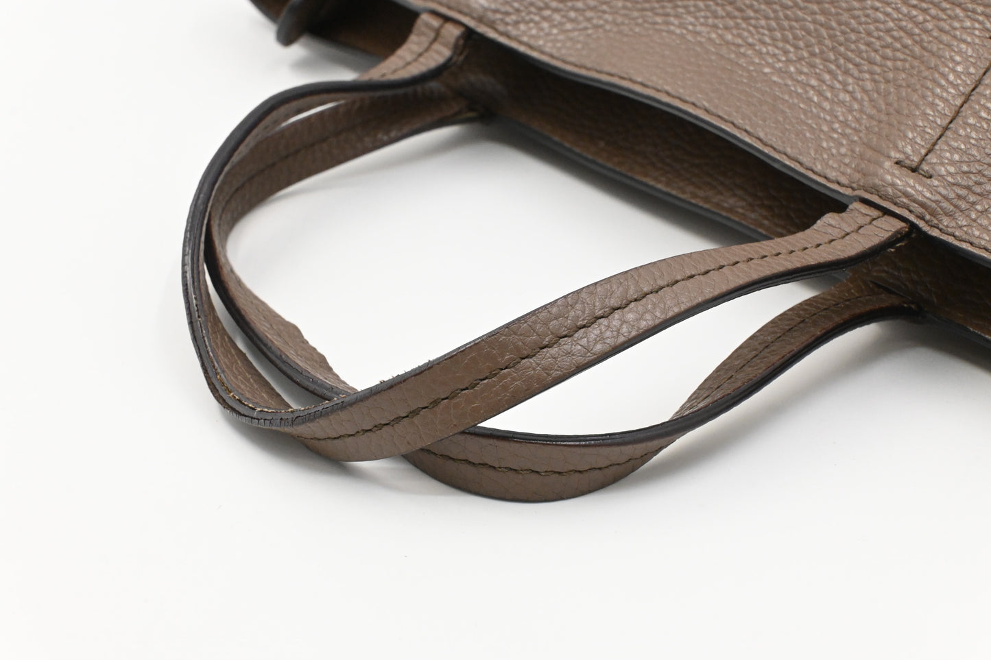 Ferragamo Mini Tote in Brown Leather