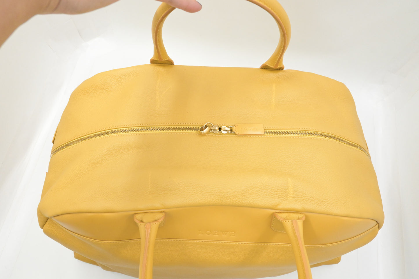 Loewe Travel Bag in Yellow Leather