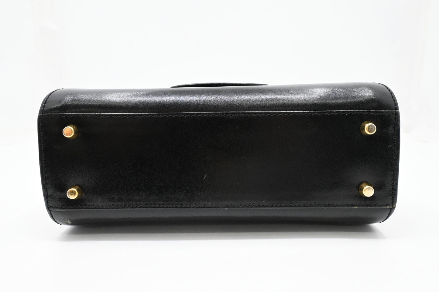 Bally Top Handle Handbag in Black Leather