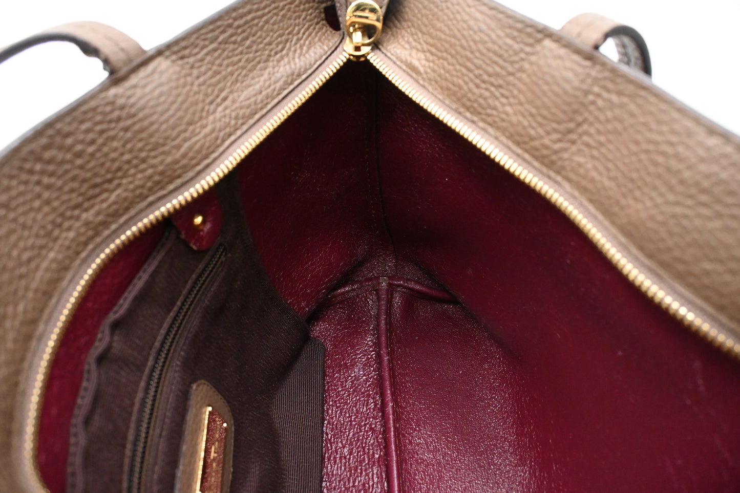 Ferragamo Mini Tote in Brown Leather