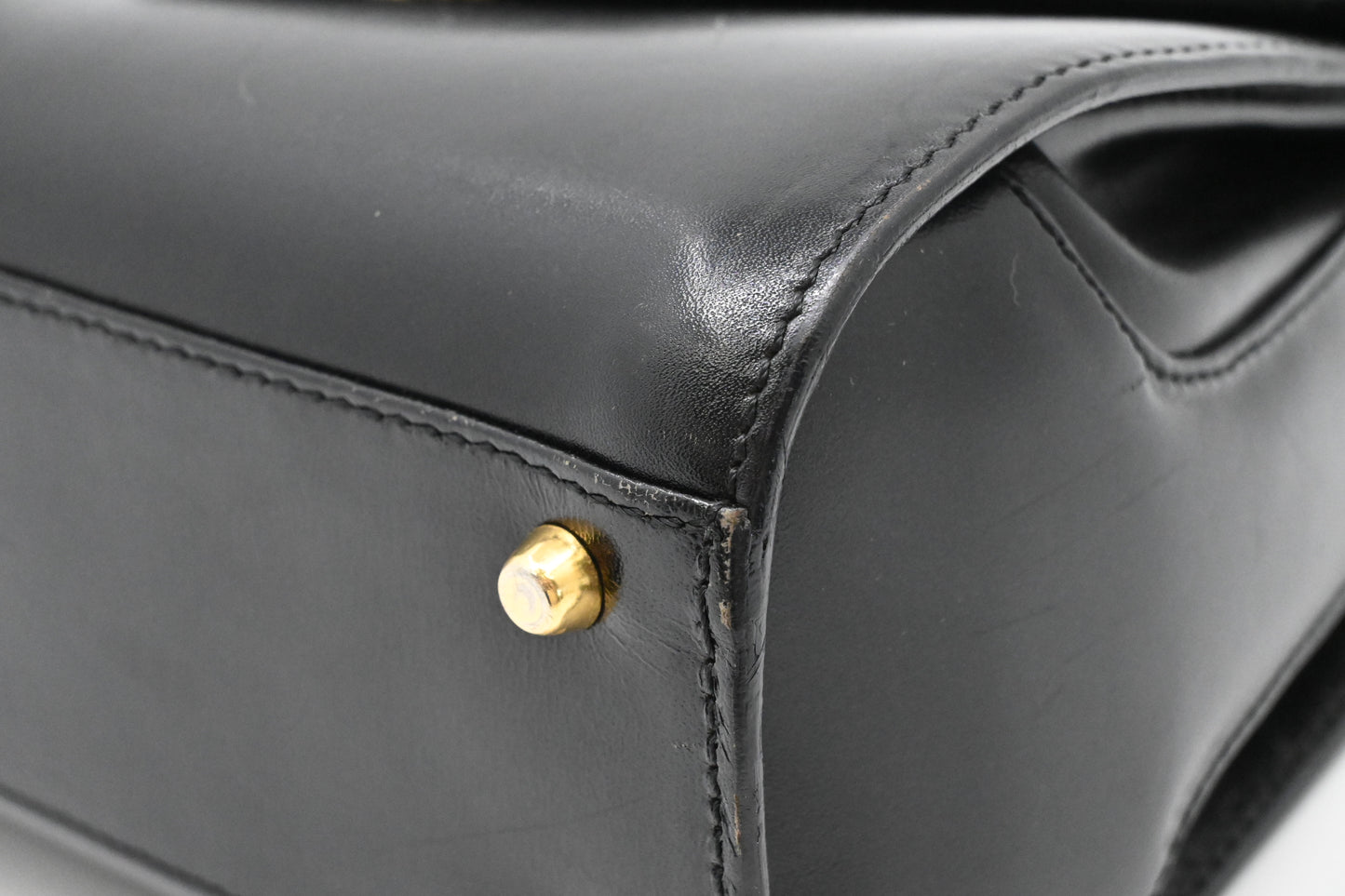 Bally Top Handle Handbag in Black Leather