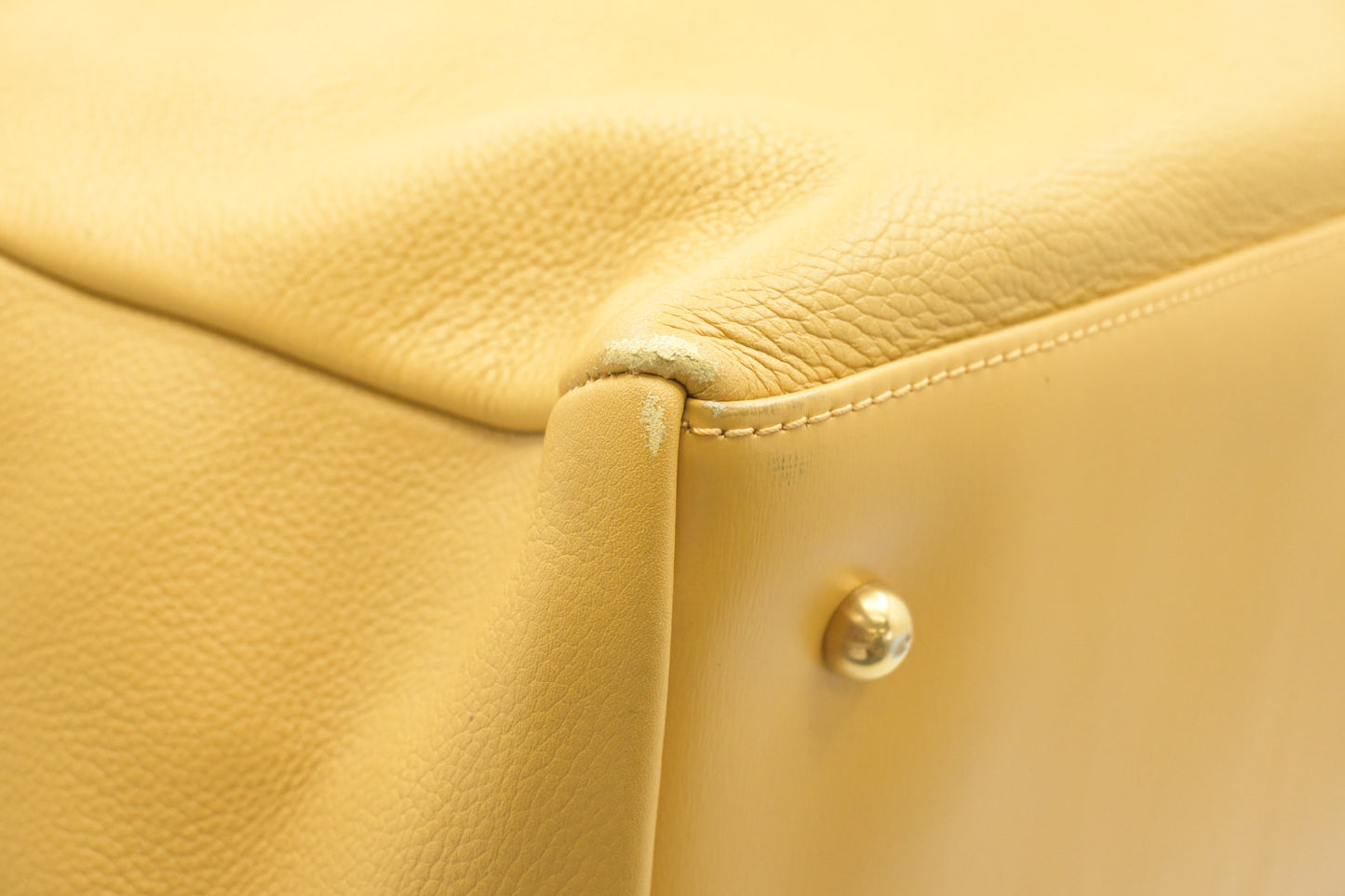Loewe Travel Bag in Yellow Leather