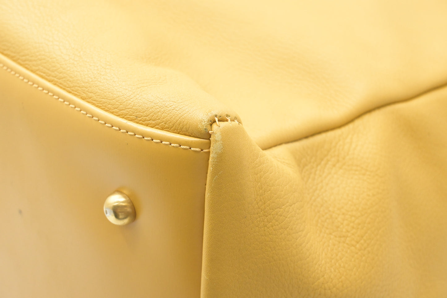 Loewe Travel Bag in Yellow Leather