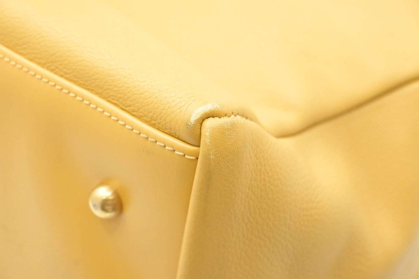 Loewe Travel Bag in Yellow Leather