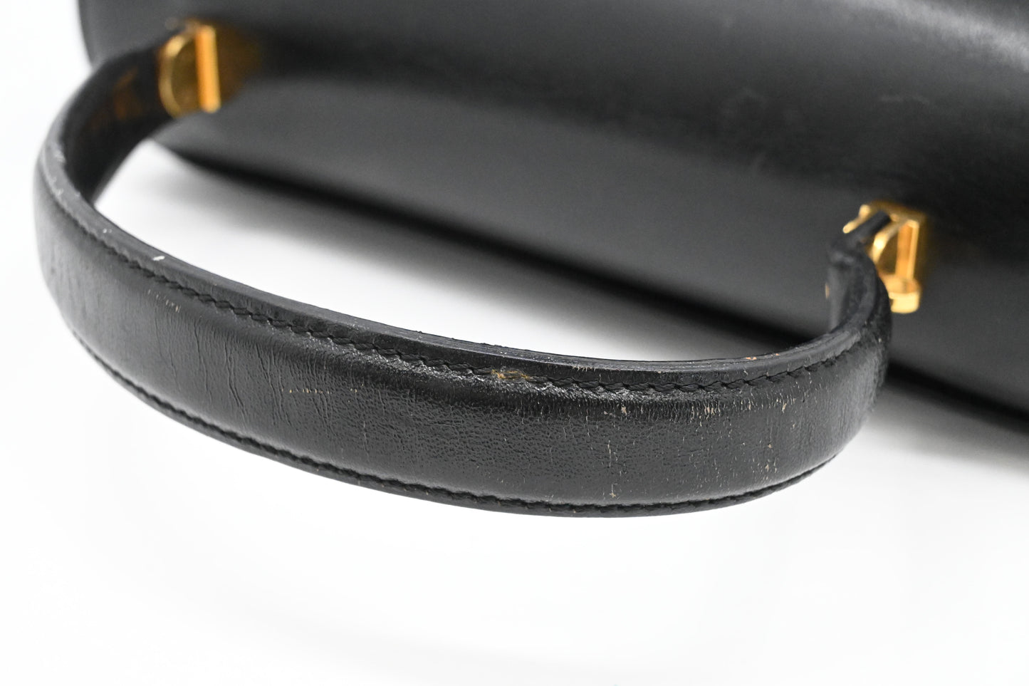 Bally Top Handle Handbag in Black Leather