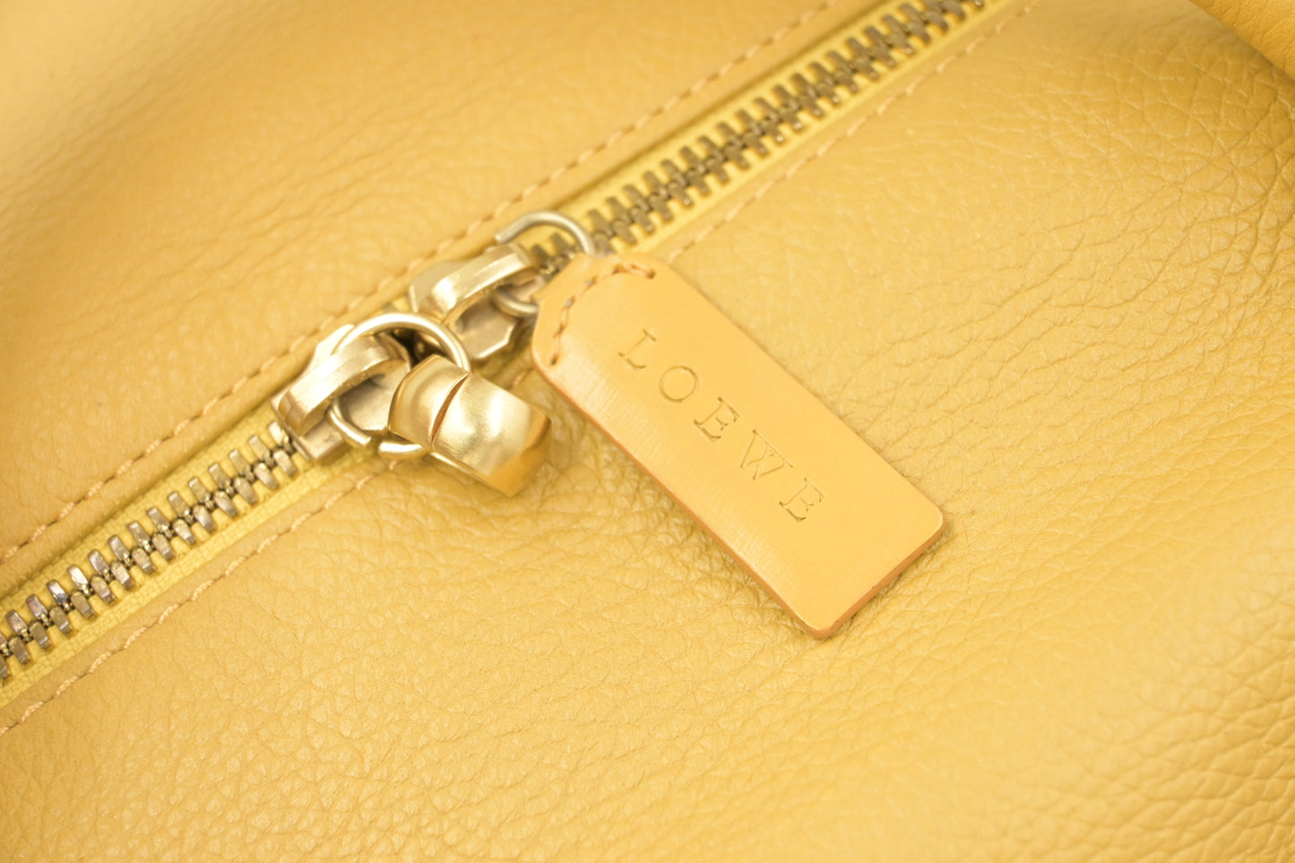 Loewe Travel Bag in Yellow Leather