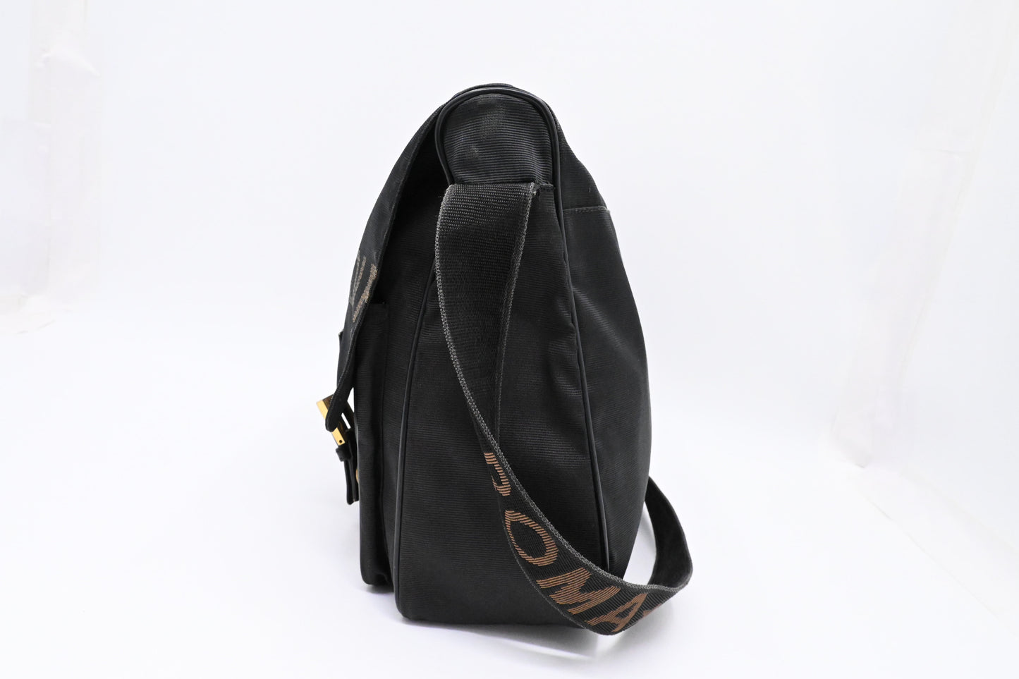 Fendi Messenger Bag in Black Canvas