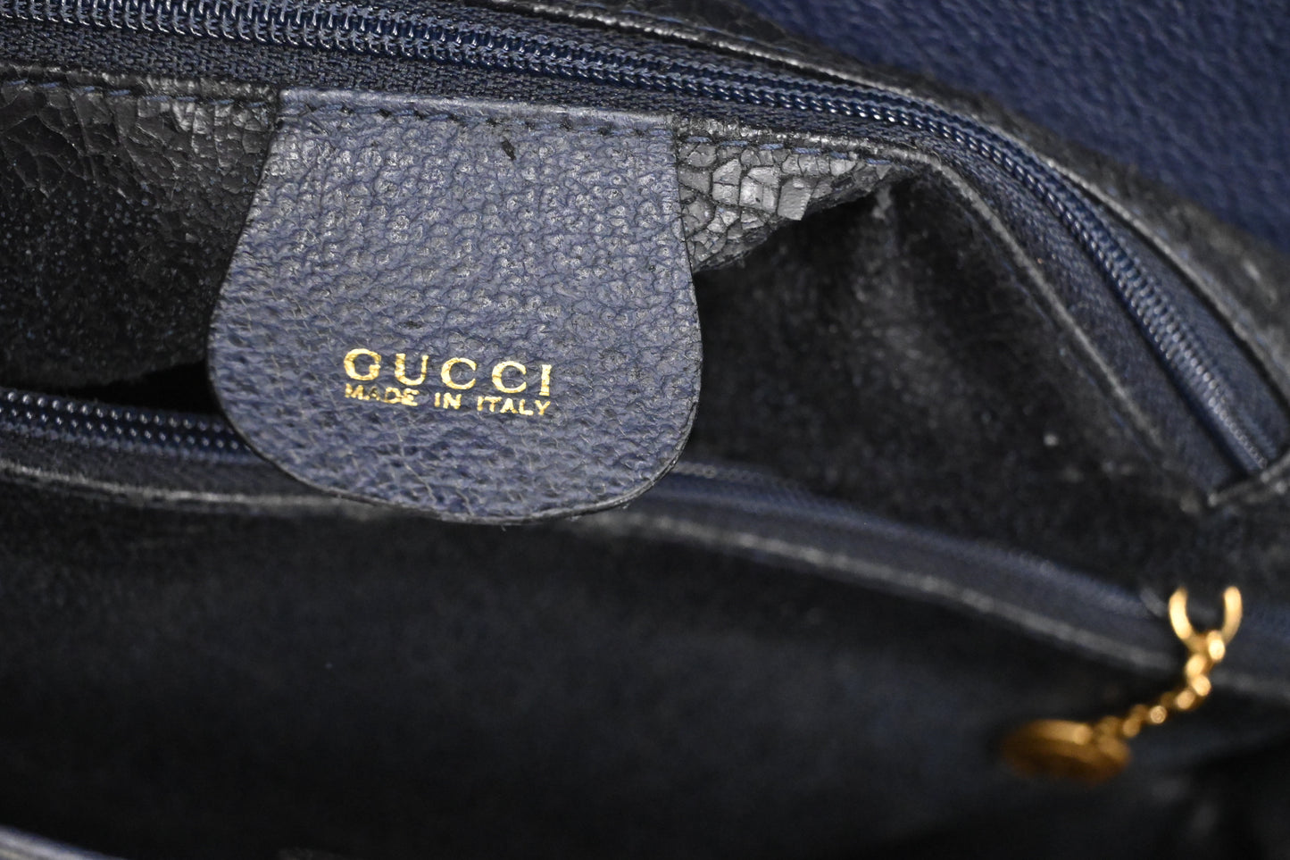 Gucci Medium Diana in Dark Blue Suede