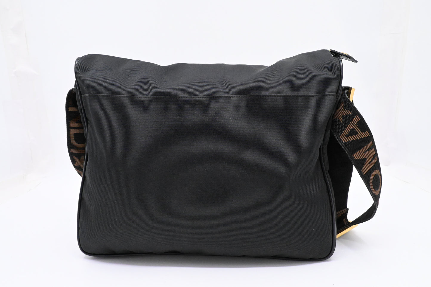 Fendi Messenger Bag in Black Canvas