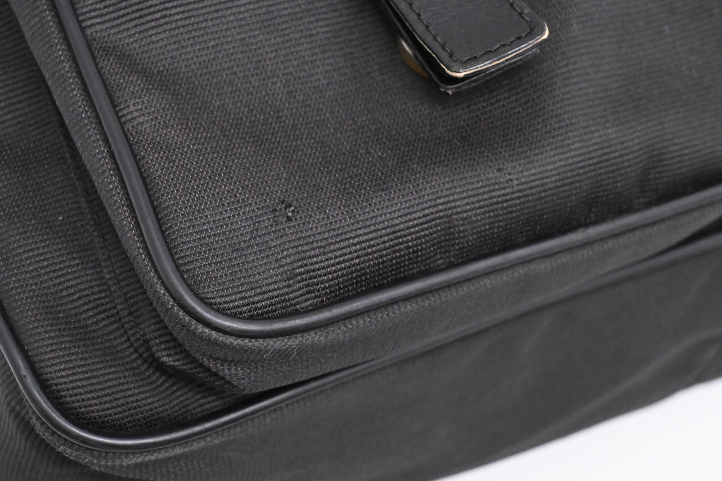 Fendi Messenger Bag in Black Canvas