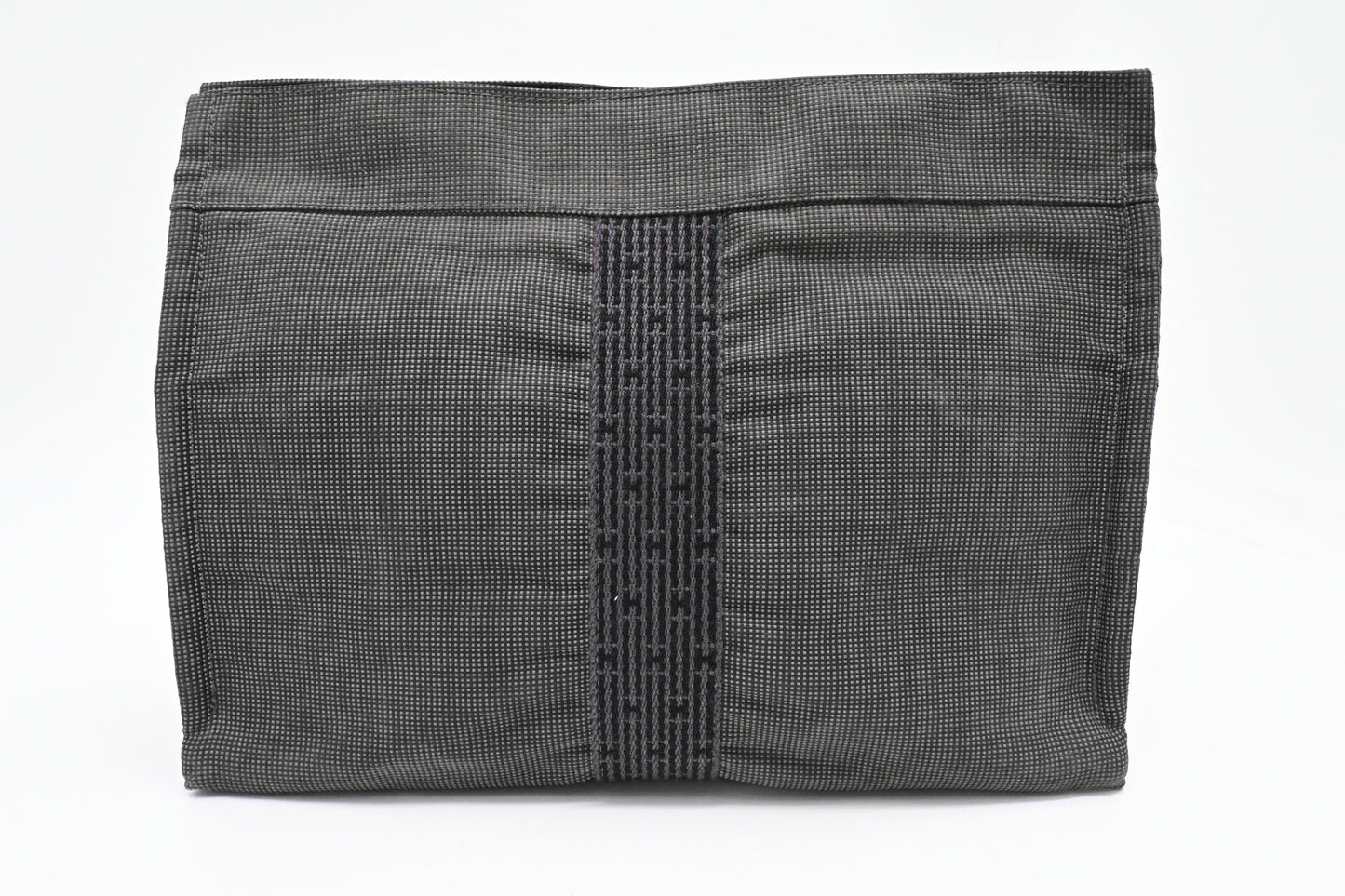 Hermes Pouch in Gray Herline Canvas