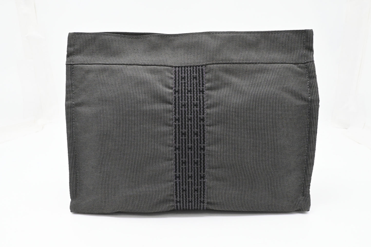 Hermes Pouch in Gray Herline Canvas