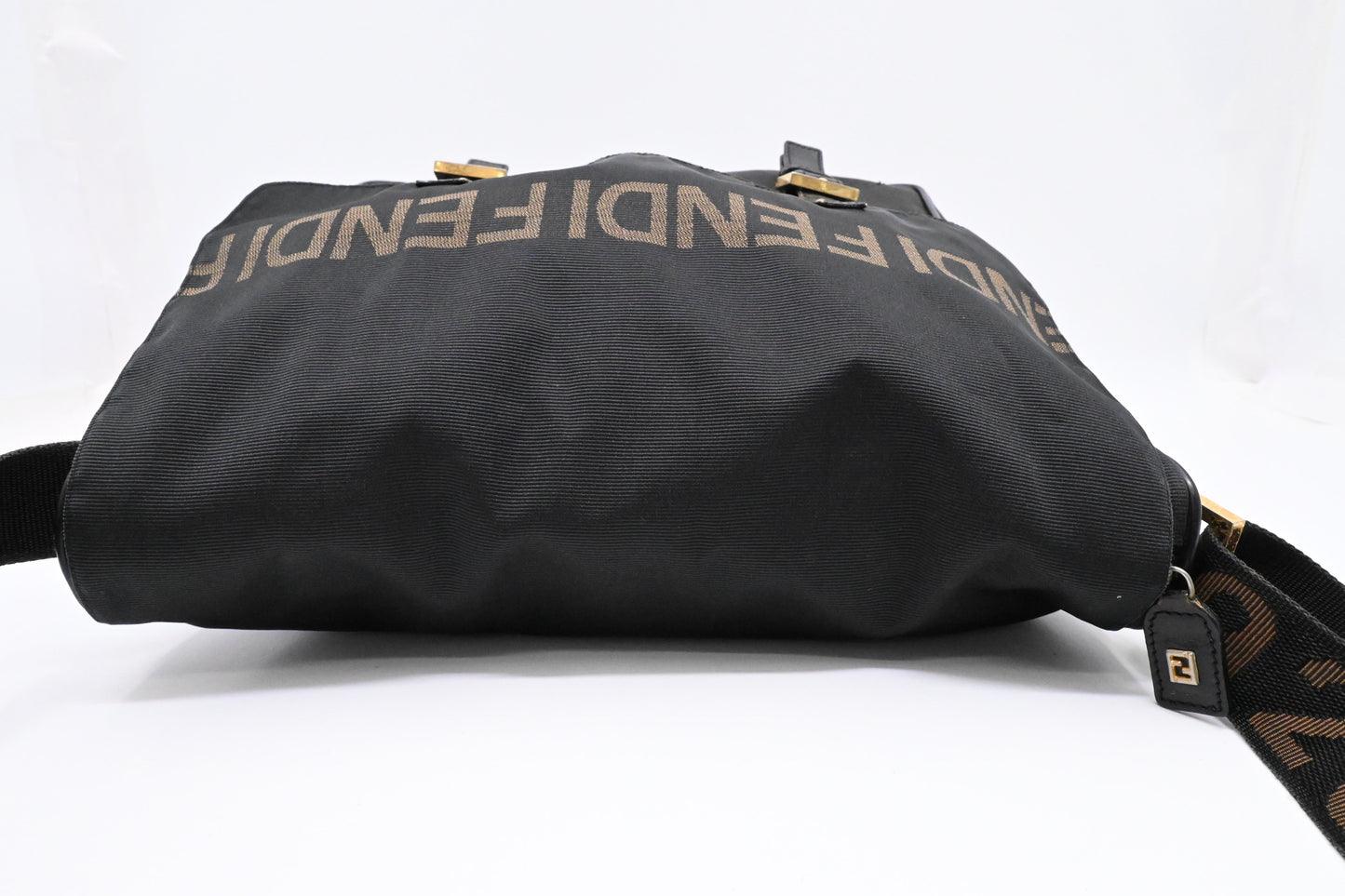 Fendi Messenger Bag in Black Canvas