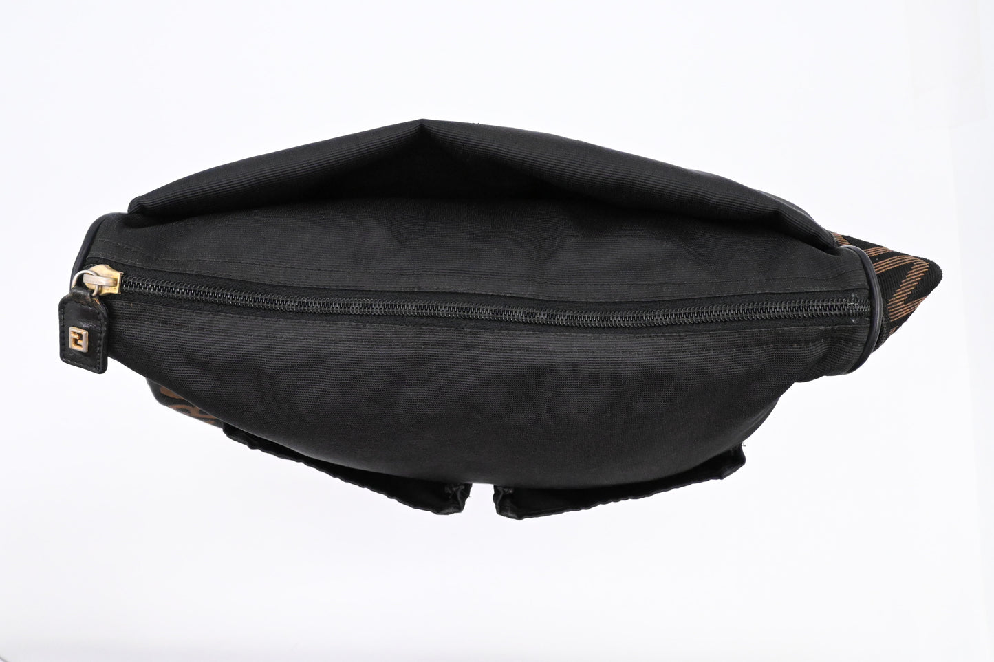 Fendi Messenger Bag in Black Canvas