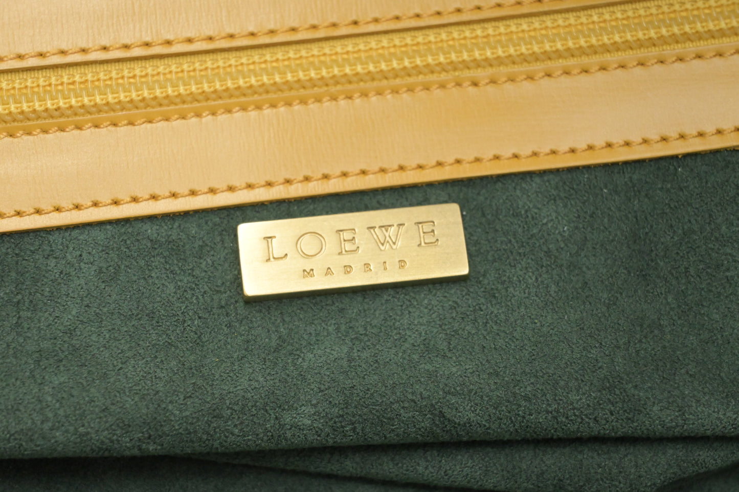 Loewe Travel Bag in Yellow Leather