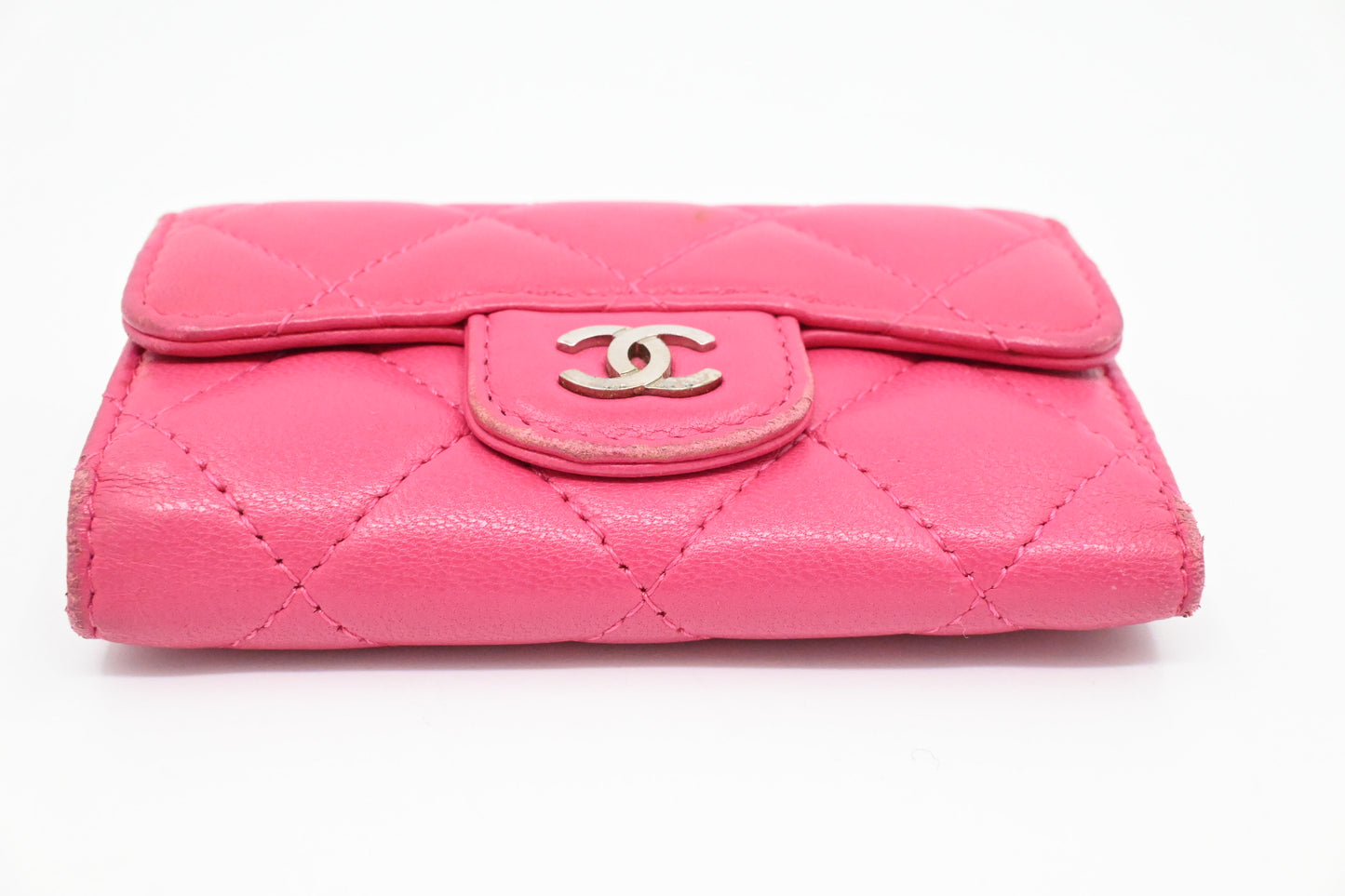 Chanel Classic 6 Key Case in Pink Mattelassé Leather