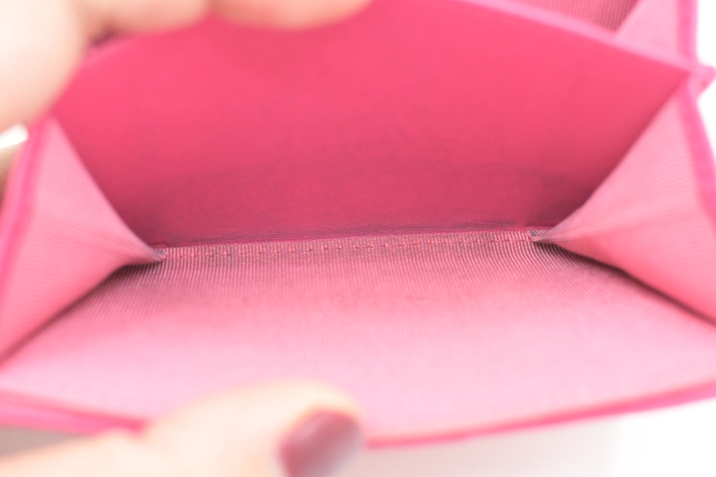 Chanel Compact Wallet in Pink Matelassé Leather