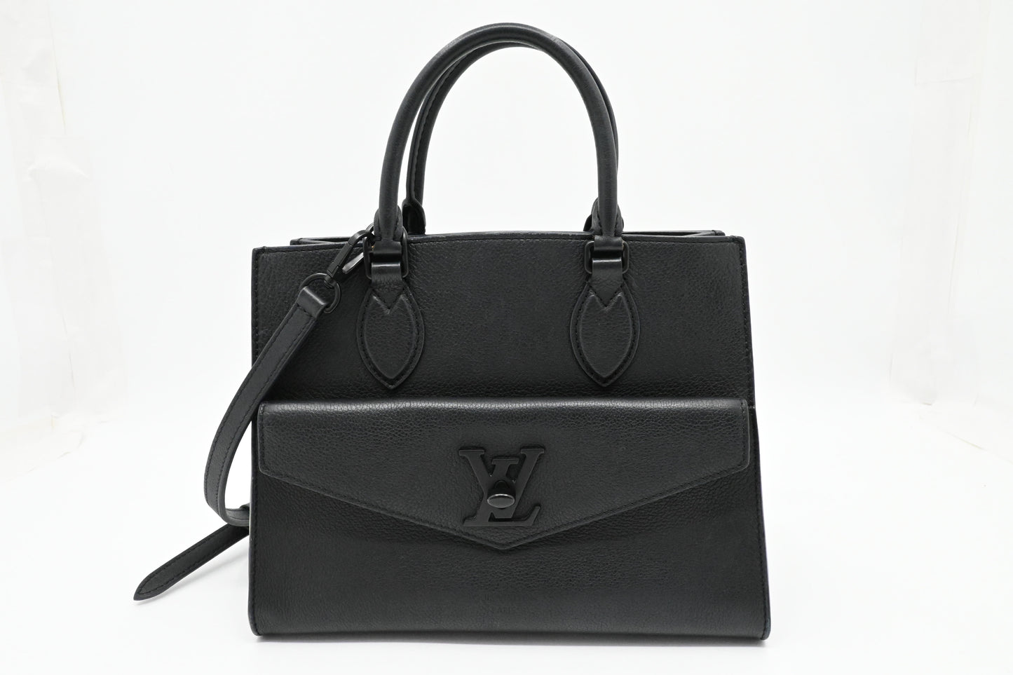 Louis Vuitton Lockme Tote PM in Black Leather