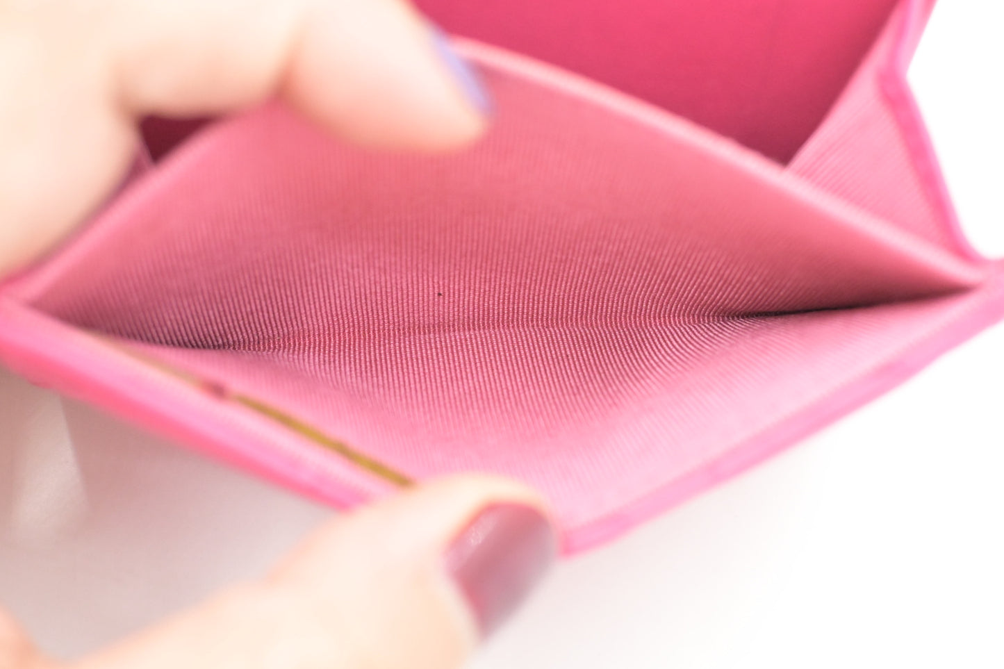 Chanel Compact Wallet in Pink Matelassé Leather