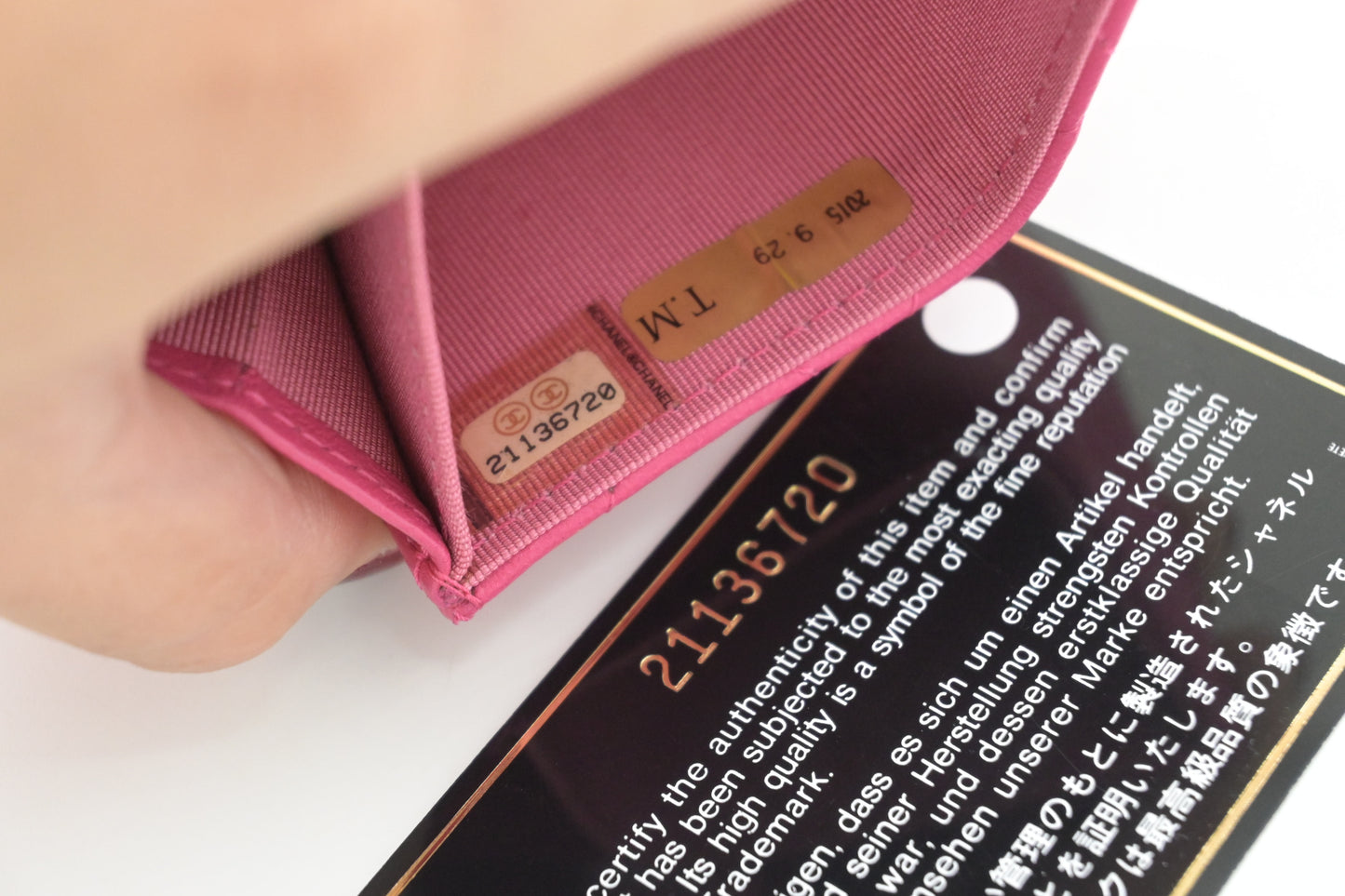 Chanel Compact Wallet in Pink Matelassé Leather