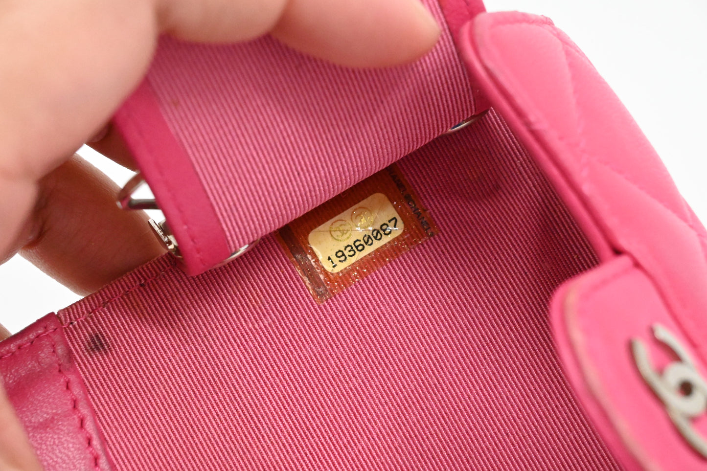 Chanel Classic 6 Key Case in Pink Mattelassé Leather