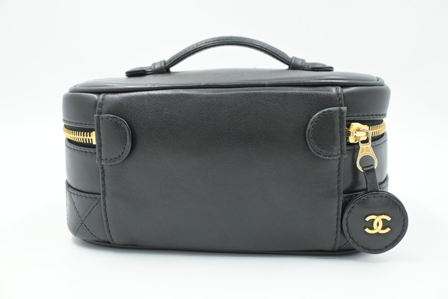 Chanel Vanity Pouch in Black Leather