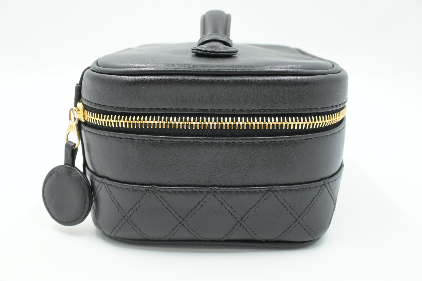 Chanel Vanity Pouch in Black Leather