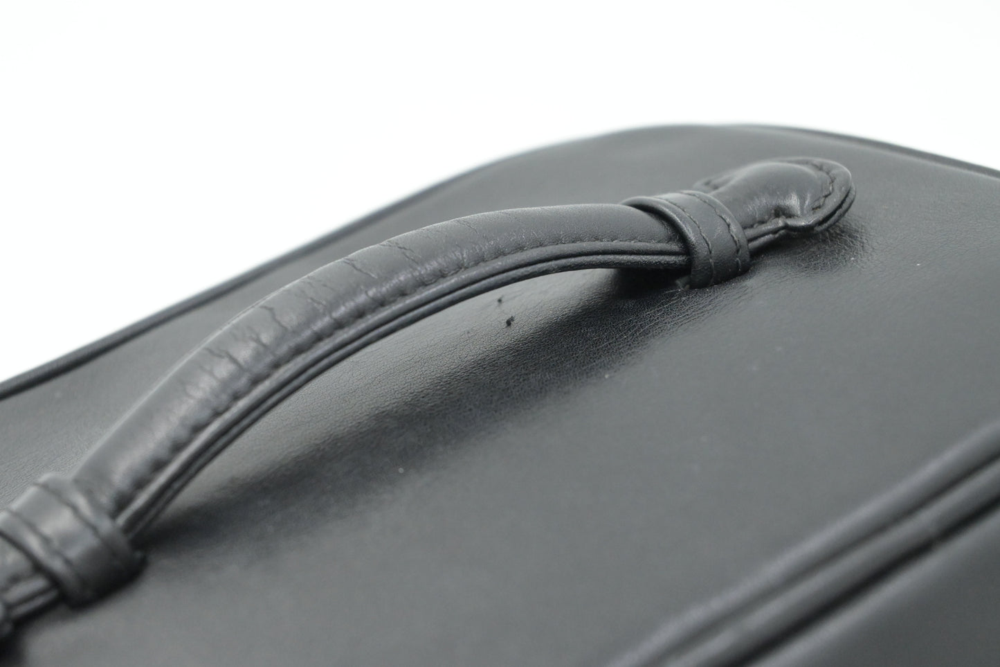 Chanel Vanity Pouch in Black Leather