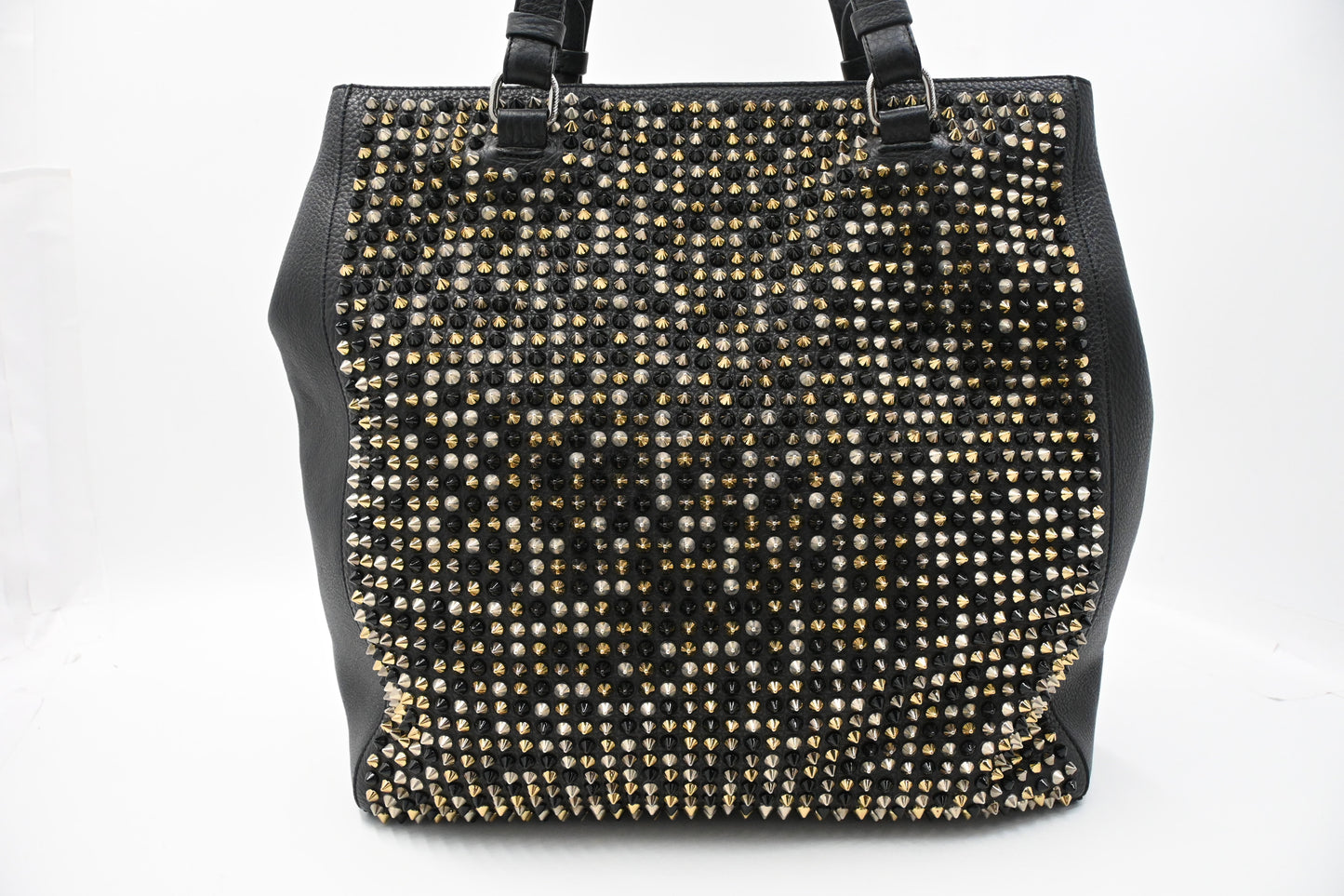 Louboutin Tote in Black Studded Leather