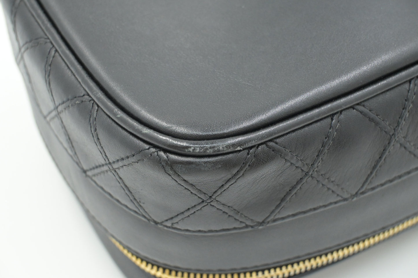 Chanel Vanity Pouch in Black Leather