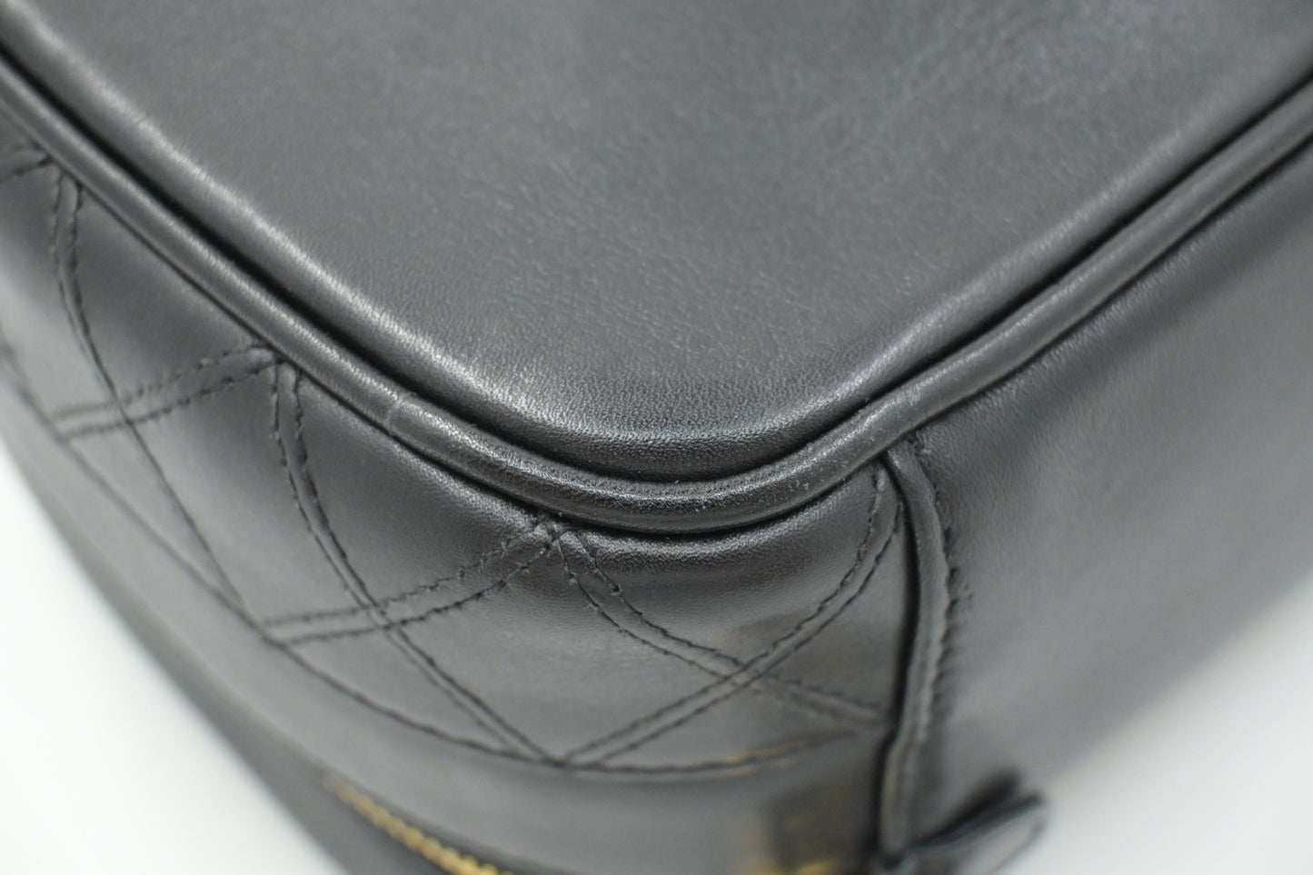 Chanel Vanity Pouch in Black Leather