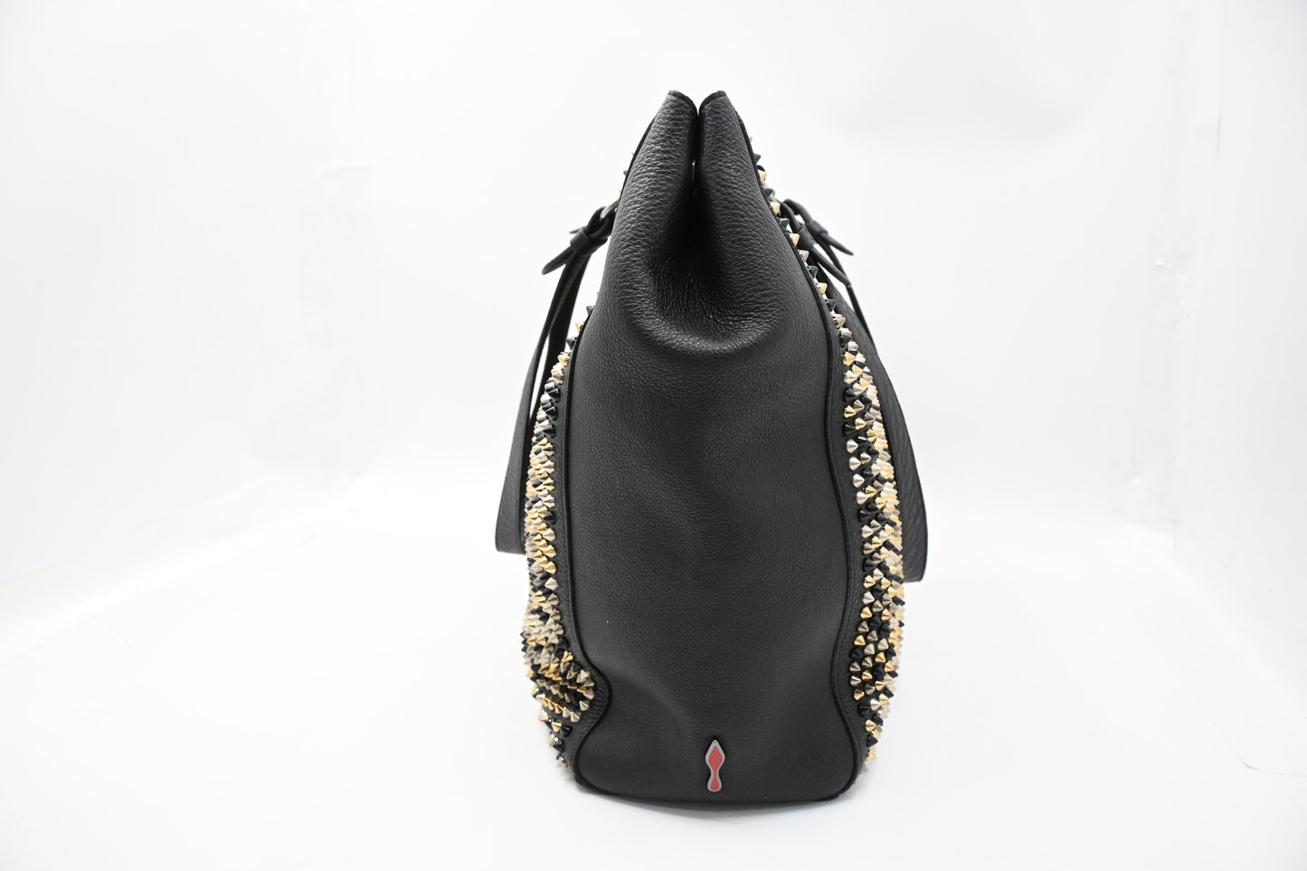 Louboutin Tote in Black Studded Leather