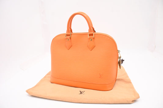 Louis Vuitton Alma in Orange Epi Leather
