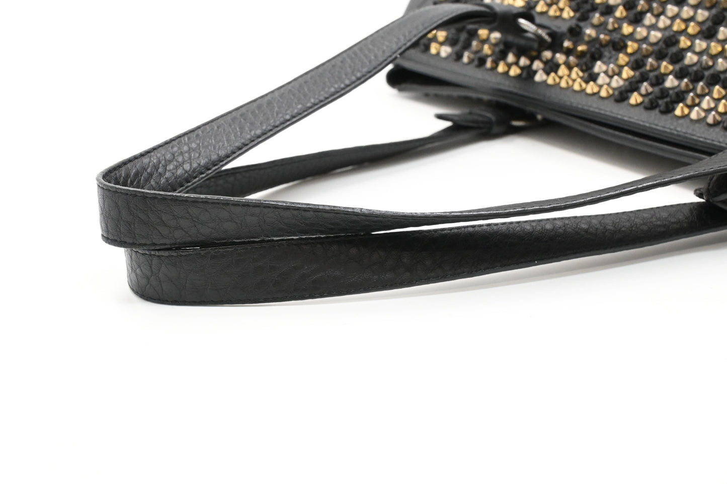 Louboutin Tote in Black Studded Leather