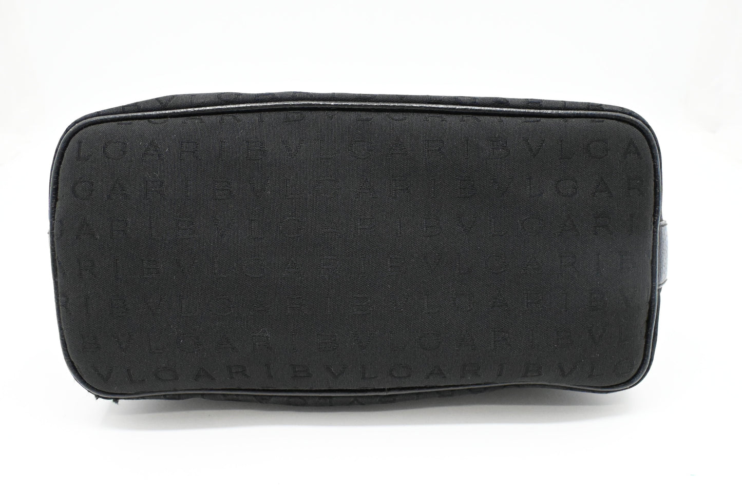 Bvlgari Shoulder Hobo Bag in Black Canvas