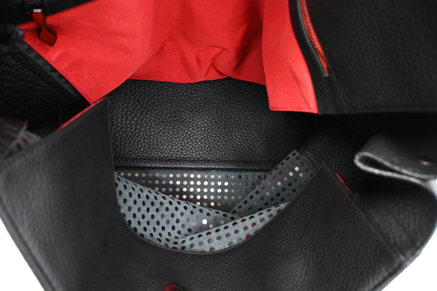 Louboutin Tote in Black Studded Leather