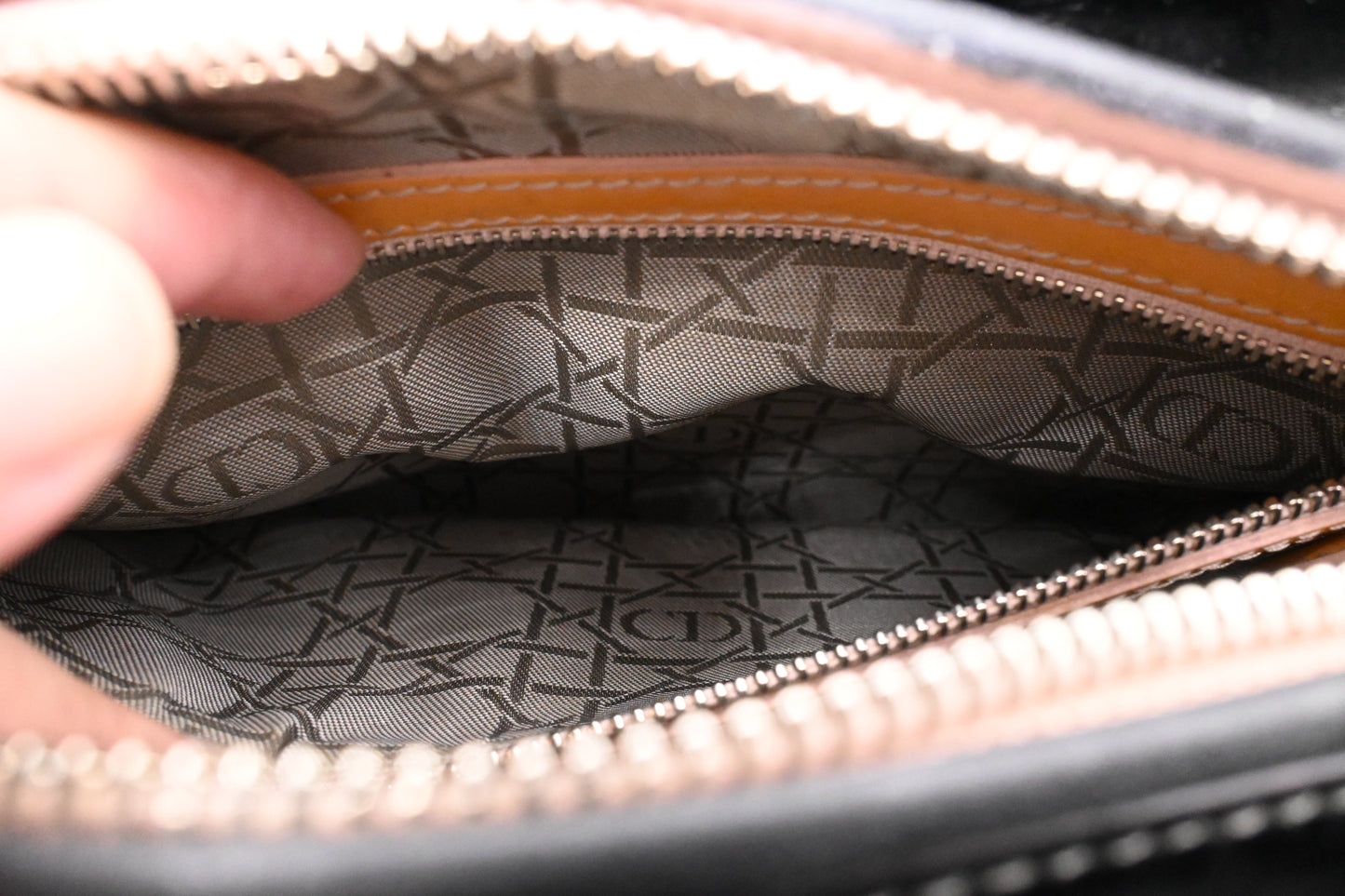 Dior Medium Lady D in Black Cannage Patent Leather
